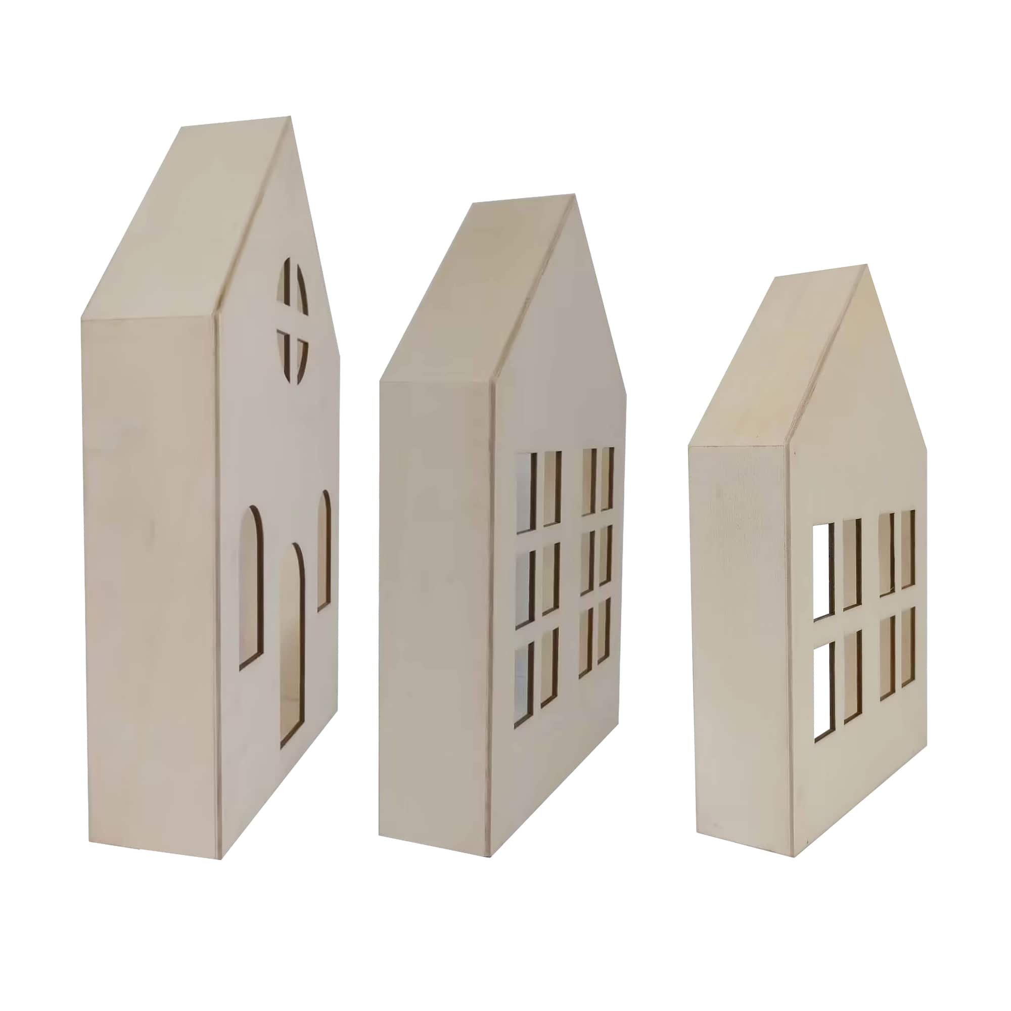 8 Pack: Plywood Nested Home Set by Make Market®